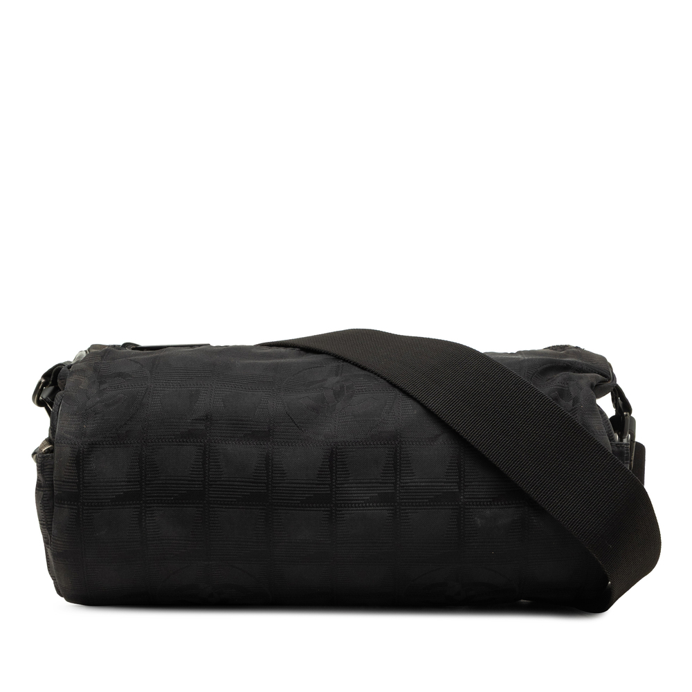 Pre-Loved Chanel New Travel Line Nylon Barrel Shoulder Bag